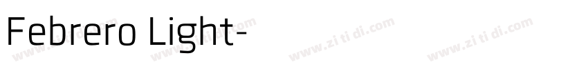 Febrero Light字体转换